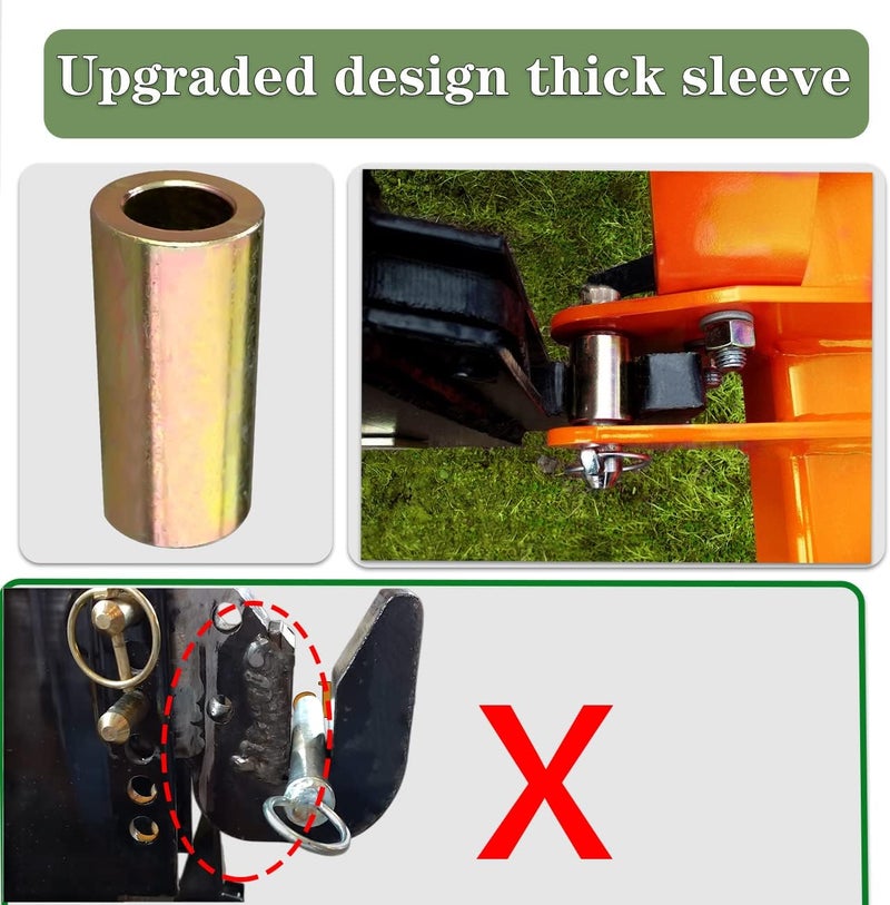 C CLINK Versatile Quick Hitch Adapter with Adapter Sleeve Used to Adjust Top Link Bracket Movements Fit for Category 1 Quick Hitch Made of Integral Casting - Image 3